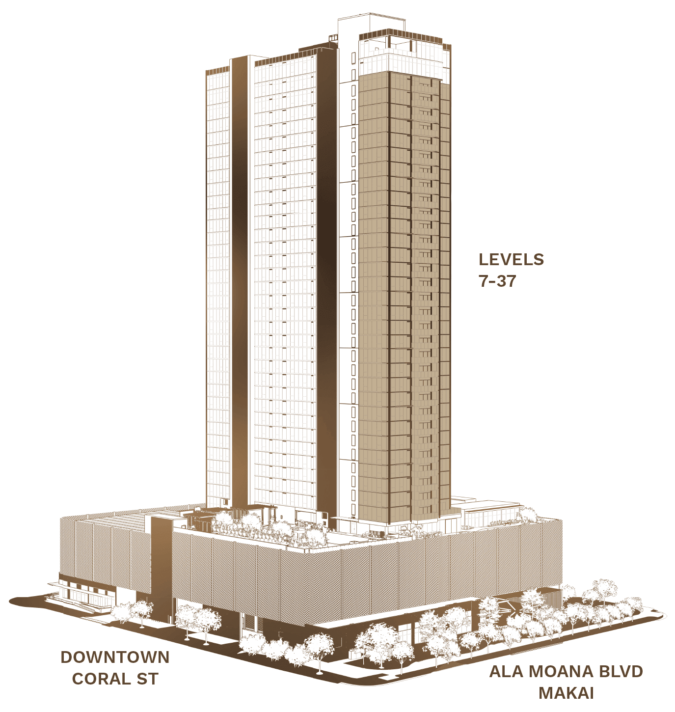 Residence 01, Type A tower context