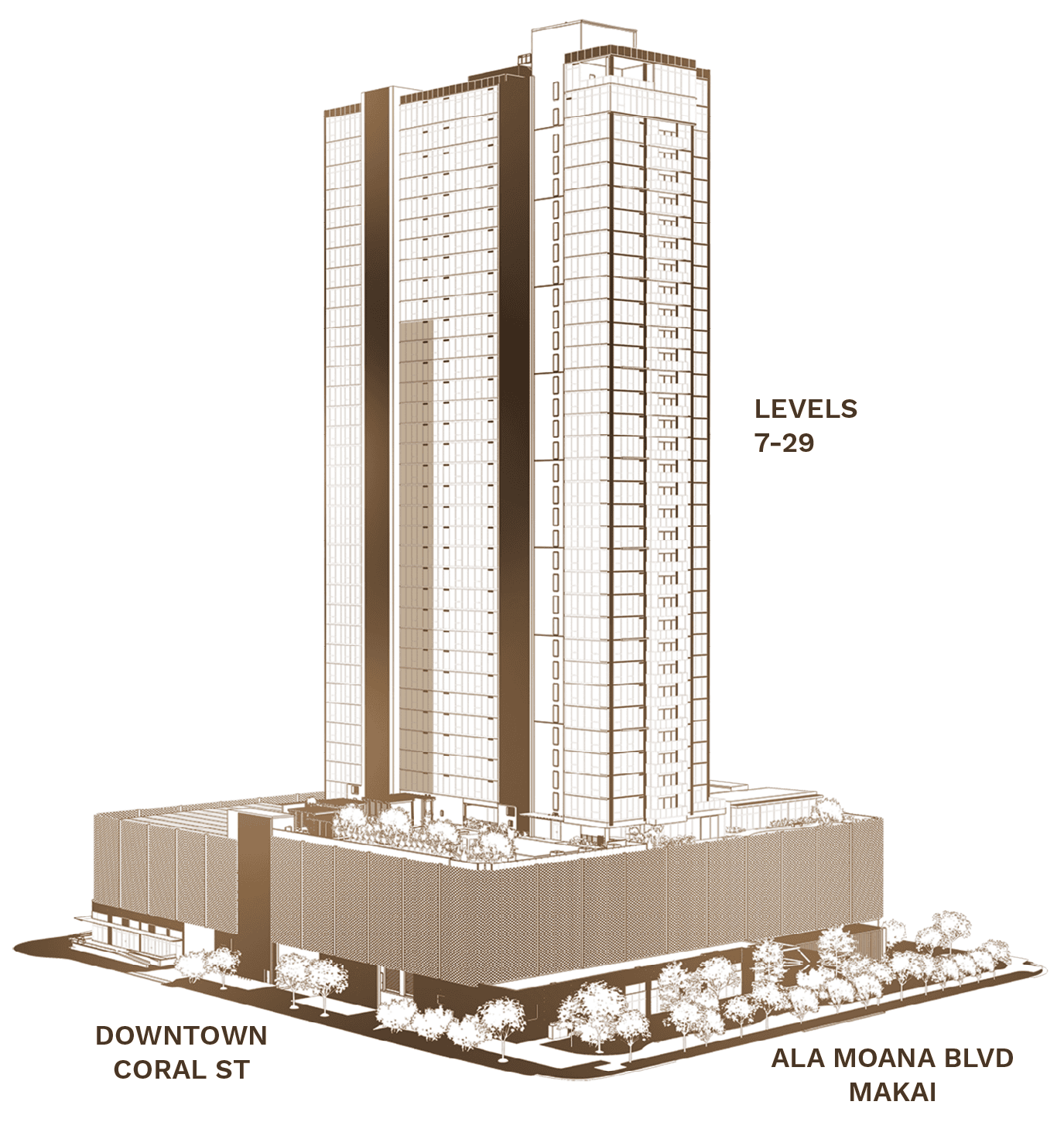 Residence 09, Type F tower context