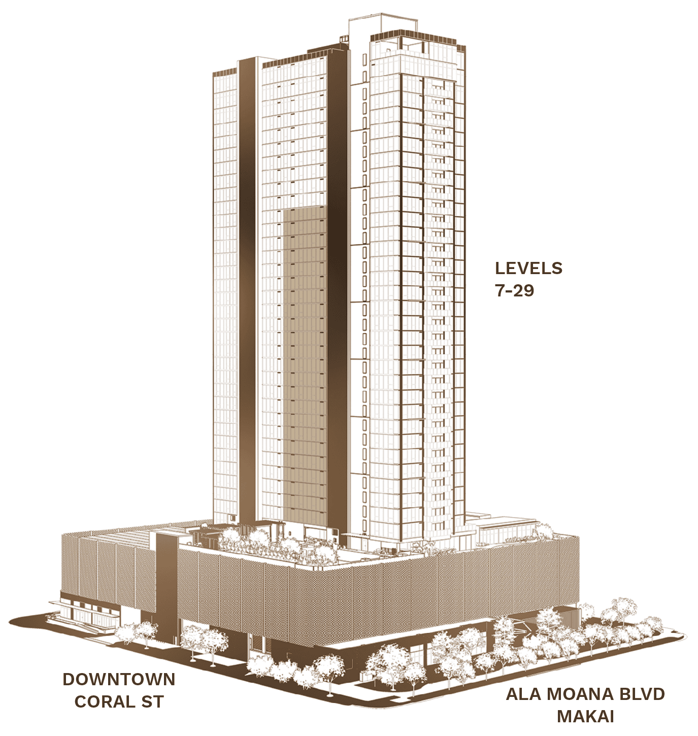 Residence 10, Type D tower context