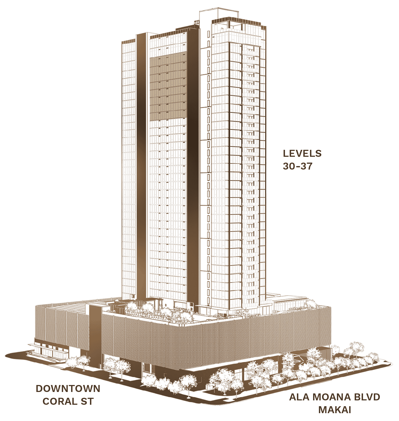 Residence 11, Type L tower context